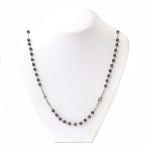 Rosario da Uomo con Granelli grandi - Piombo