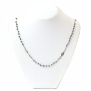 Rosario da Uomo con Granelli grandi - Grigio