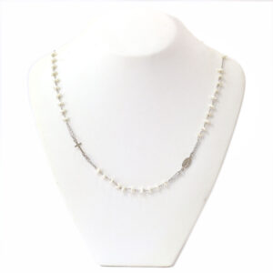 Rosario a girocollo con Perle di Fiume