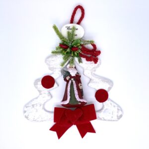 Albero di Natale con Babbo Natale al suo interno