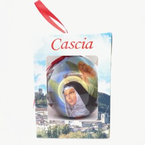 Palla di Natale con Santa Rita e Cascia