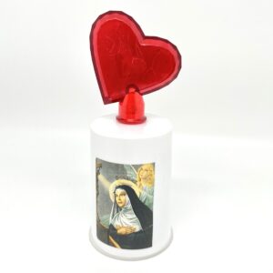 Cero con batterie - cuore rosso