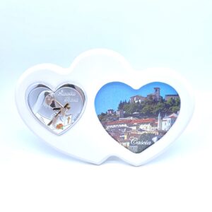 Quadretto porta foto - cuore argento